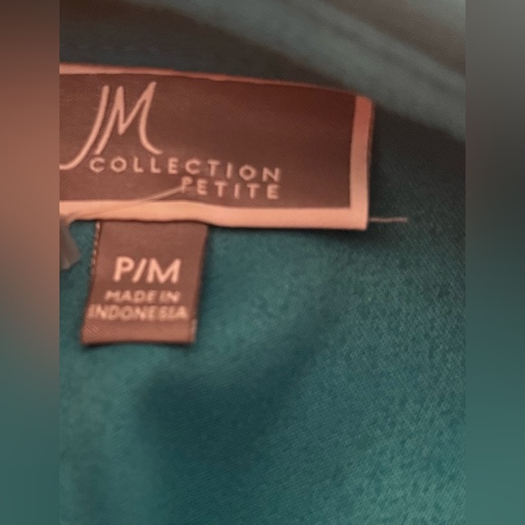 NWOT JM Collection Torquoise Jacket w/ 2 Breast Pockets and Snap Closure !! - Picture 16 of 16